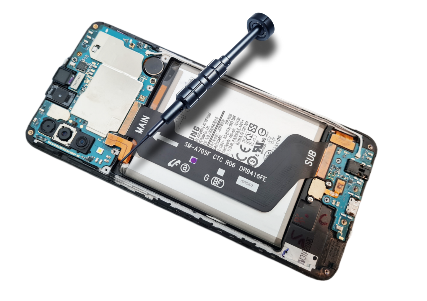 Samsung A72 Kameralinse Reparatur